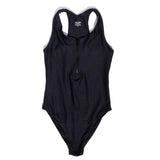 front of Jolie one piece in Black Sands