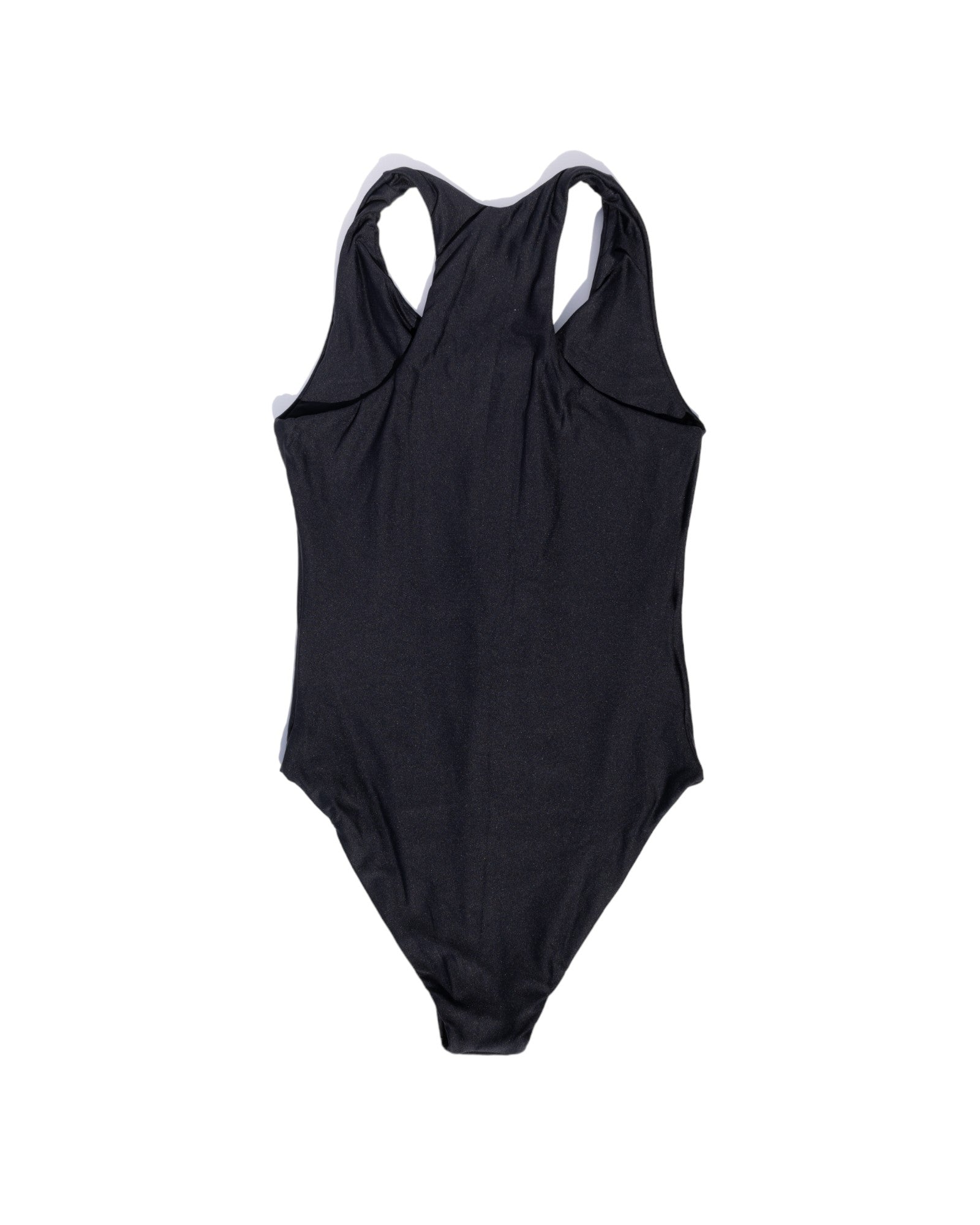 back of Jolie one piece in Black Sands