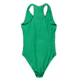 back of Jolie one piece in High Tropic